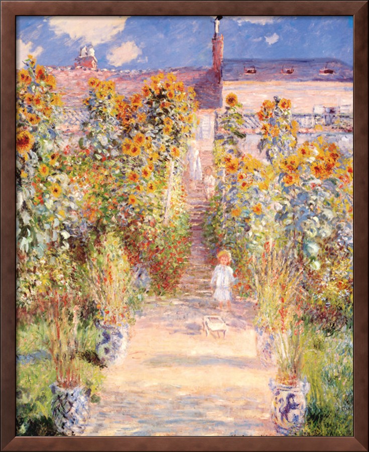 Artists Garden Vetheuil - Claude Monet Paintings